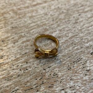 Kate Spade Elegant Gold Bow Ring